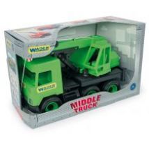 Dźwig zielony 38 cm Middle Truck w kartonie Wader