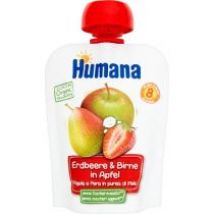 Humana Mus jabłko-gruszka-truskawka po 8 miesiącu 100% Organic Quality 90 g Bio