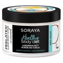Soraya Healthy Body Diet Peelates intensywnie ujędrniający scrub do ciała z łupinkami orzecha i olejkiem kokosowym 200 g