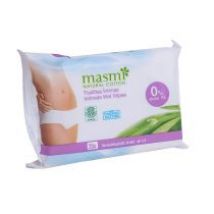 Masmi Natural Cotton wilgotne chusteczki do higieny intymnej 20 szt.