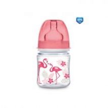 Canpol Babies Butelka szeroka antykolkowa EasyStart Jungle różowa 120 ml