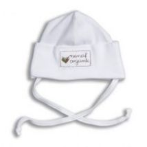 Nanaf Organic Basic, czapka zawijana, biała