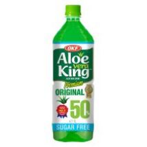 Okf Napój aloesowy 50% z cząsteczkami aloesu bez cukru Aloe Vera King 1 l