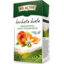 Big-Active Herbata biała Brzoskwinia i kwiat pomarańczy 20 x 1,5 g