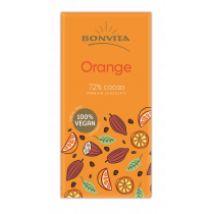 Bonvita Czekolada gorzka z kawałkami pomarańczy fair trade bezglutenowa 100 g Bio
