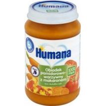 Humana Obiadek pomidorowo-warzywny z makaronem po 6. miesiącu 100% Organic Quality 190 g Bio