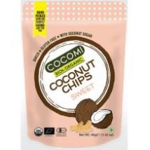 Cocomi Chipsy kokosowe słodkie prażone bezglutenowe 40 g Bio