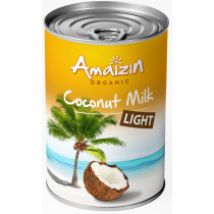 Amaizin Mleczko kokosowe light bez gumy guar 9% tłuszczu 400 ml Bio