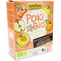 Danival Poki - przecier jabłkowo-brzoskwiniowo-morelowy 100% owoców bez dodatku cukrów bio 4x90 g 360 g Bio