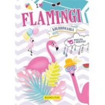 Kolorowanka z naklejkami - Flamingi