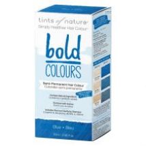 Tints of nature Półtrwała farba do włosów  BOLD Colours - Niebieska 70 ml