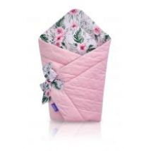 Jukki Rożek niemowlęcy - Velvet pikowany różowy, bawełna In Garden Pink