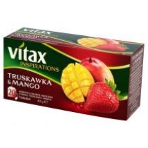 Vitax Inspirations Herbata owocowa Truskawka i mango 20 x 2 g