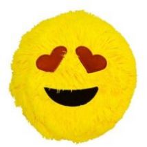 Piłka Fuzzy Ball S`cool Heart żółta D.RECT
