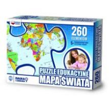 Puzzle 260 el. Mapa świata Zachem