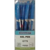 Granit Długopisy żelowe Flair Fuel niebieski 20 szt.