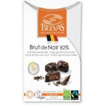 Belvas Belgijskie czekoladki gorzka czekolada 82% fair trade bezglutenowe 100 g Bio