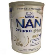 Nestle Nan Optipro Plus 1 HM-O Mleko początkowe dla niemowląt od urodzenia (uszkodzone opakowanie) 800 g