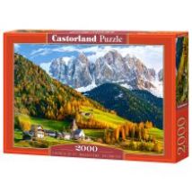 Puzzle 2000 el. Kościół św. Magdaleny Dolomity Castorland