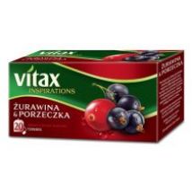 Vitax Inspirations Herbata owocowa Żurawina i porzeczka 20 x 2 g