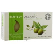 Bentley Organic Oczyszczające mydło z oliwek, olejku herbacianego i eukaliptusa