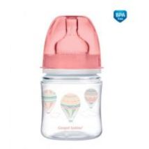 Canpol Babies Butelka szeroka antykolkowa EasyStart In the Clouds różowa 120 ml