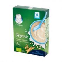 Gerber Organic Kaszka mleczna pszenno owsiana dla niemowląt po 6 miesiącu 240 g Bio