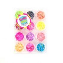 Kreatywne Zabawy Zestaw confetti mini brokatów 12 kolorów