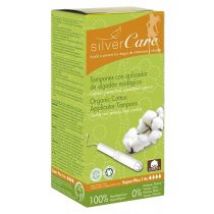 Silver Care Organiczne bawełniane tampony Super Plus z aplikatorem 14 szt.