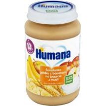 Humana Śniadanko jabłko z bananem na jogurcie z musli po 10. miesiącu 100% Organic Quality 190 g Bio