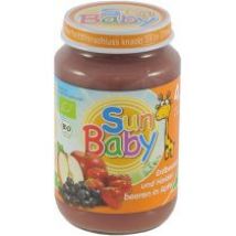 Sun Baby Deser truskawka, jagoda, jabłko 4m+ 190 g Bio