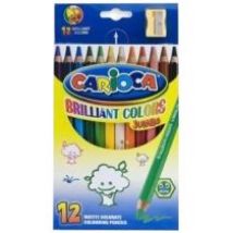 Carioca Kredki ołówkowe Jumbo 12 kolorów