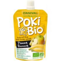 Danival Poki - przecier jabłkowo-bananowy 100% owoców bez dodatku cukrów 90 g Bio
