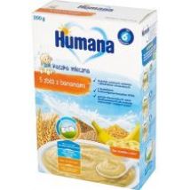 Humana Kaszka mleczna 5 zbóż z bananami po 6. miesiącu 200 g