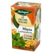 Herbapol Herbatka ziołowo-owocowa Mięta z pomarańczą Zielnik Polski 20 x 1,5 g