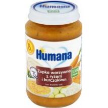 Humana Zupka warzywna z ryżem i kurczakiem po 8. miesiącu 100% Organic Quality 190 g Bio