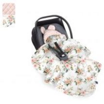 Babysteps Kocyk-śpiworek do fotelika samochodowego Blossom - soft pink