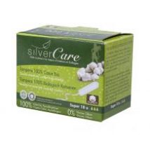 Silver Care Organiczne bawełniane tampony Super bez aplikatora 14 szt.