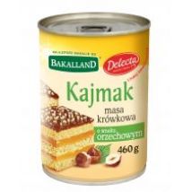 Bakalland Kajmak masa krówkowa o smaku orzechowym 460 g