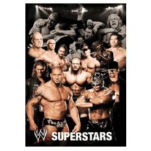 WWE Wrestling collage - plakat 3D
