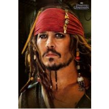 Piraci z Karaibów Johnny Depp Red Bandana - plakat
