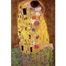 Gustav Klimt - The Kiss Pocałunek - plakat