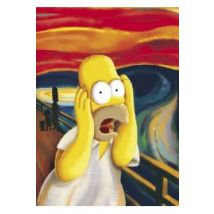 The Simpsons - Krzyk Munch - Simpsonowie - plakat