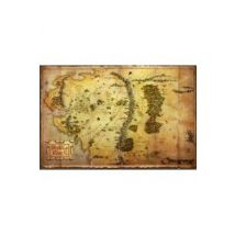 The Hobbit Mapa Śródziemia - plakat