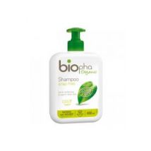 Biopha, szampon do włosów przetłuszczających się z aloe vera, rozmarynem i cytryną, butelka z pompką