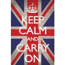 Keep Calm And Carry On Wielka Brytania - plakat