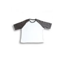 Nanaf Organic, BAMBUS, T-shirt, biało-szary