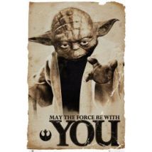 Star Wars Gwiezdne Wojny - Yoda - Niech moc będzie z Tobą - plakat