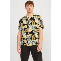 Heren Tops Hemd Motief Korte Mouw - Noir