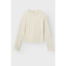 Pull À Col Rond - Beige